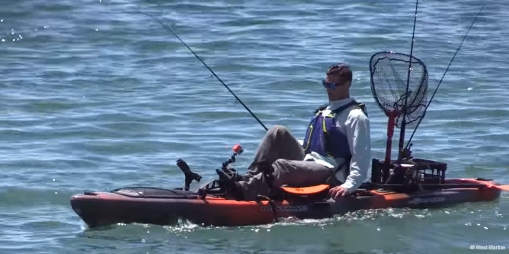 Waterproof fishing bag tackle box for kayak fishing hard shell with rod  mounts, Sports Equipment, Fishing on Carousell