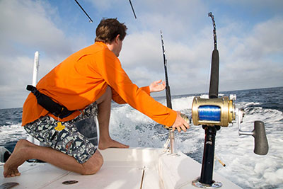 Trolling Sea Fishing Rods, Leather Heavy Duty Rod