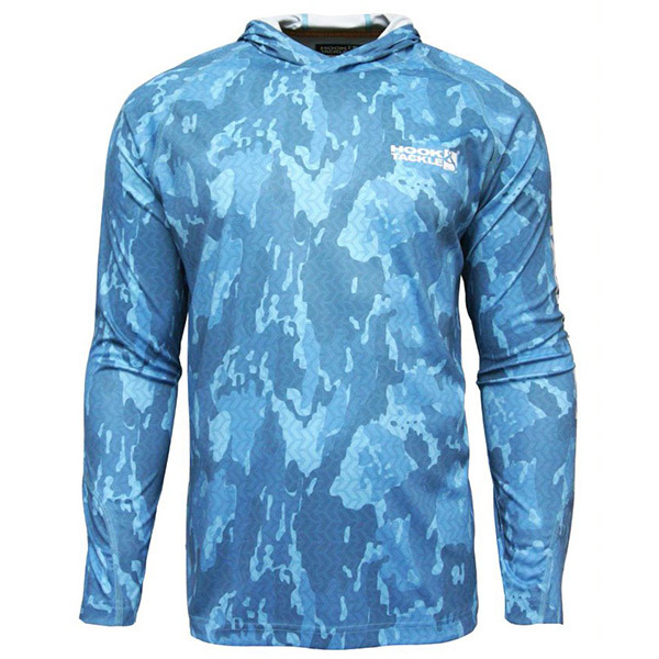 HOOK & TACKLE Men's Reef Bay UV Fishing Hooded Shirt | West Marine