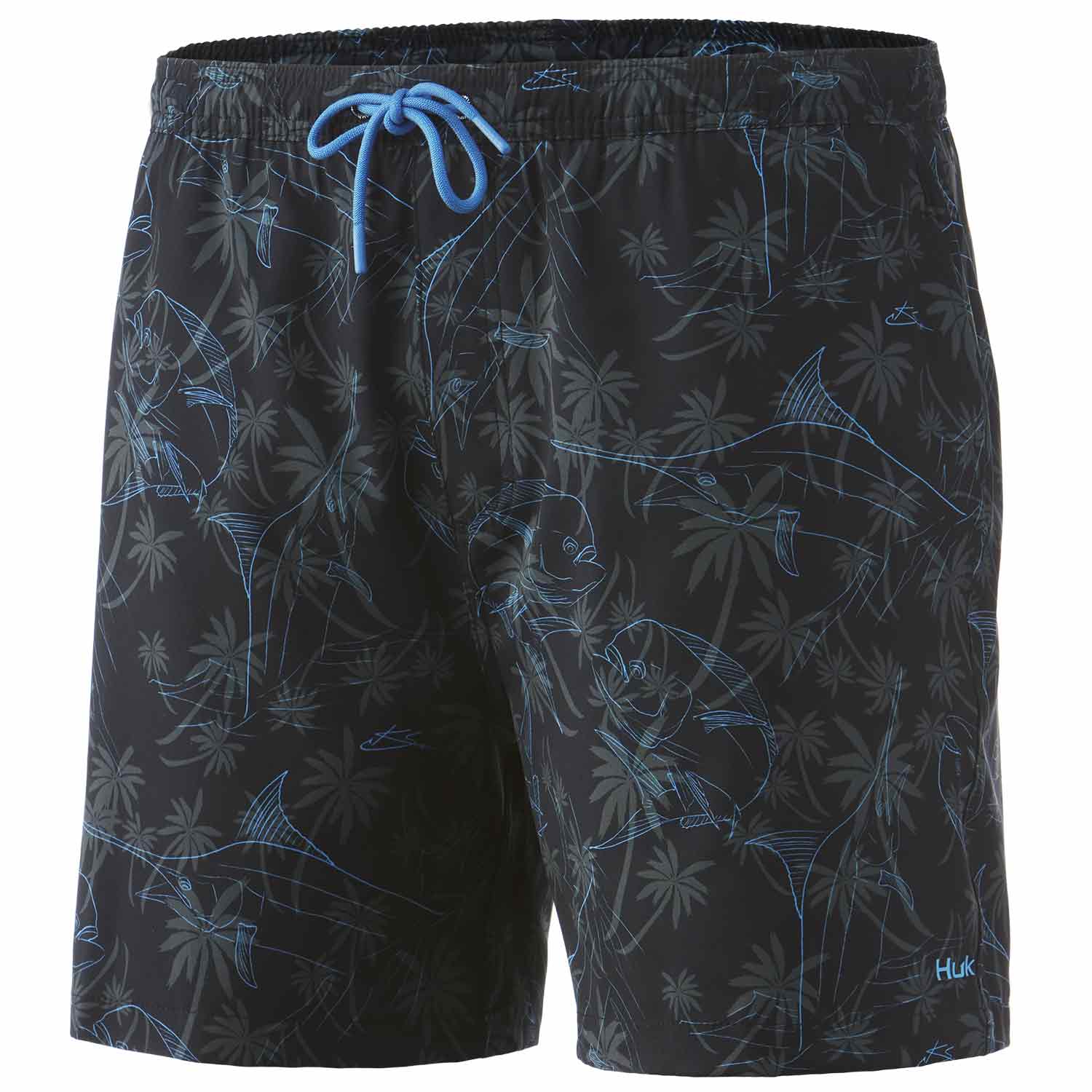 HUK Men's Palm Slam Volley Shorts | West Marine