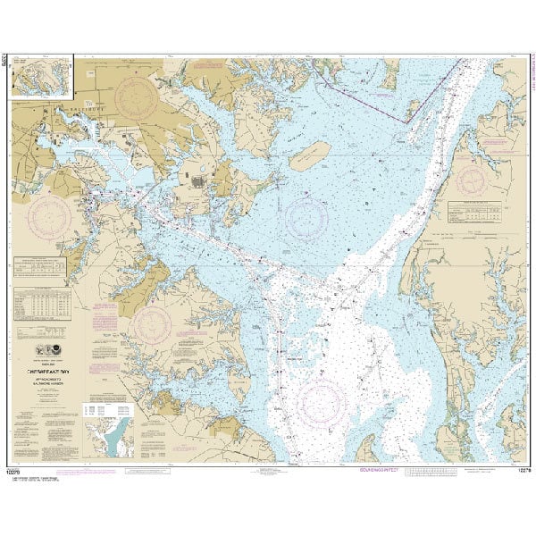 MAPTECH #12278 Chesapeake Bay Approaches to Baltimore Harbor | West Marine