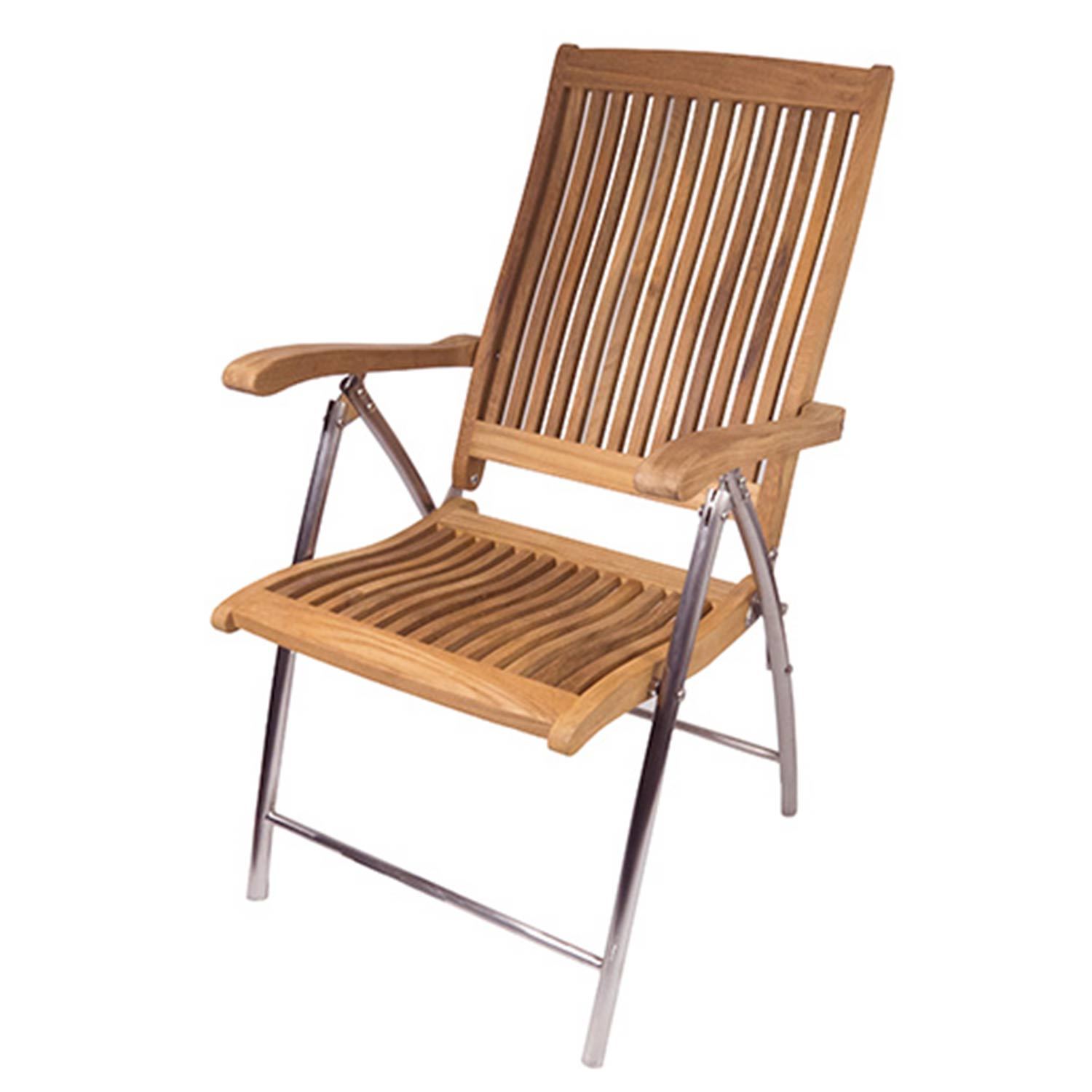 SEATEAK Windrift Teak Folding Deck Chair | West Marine