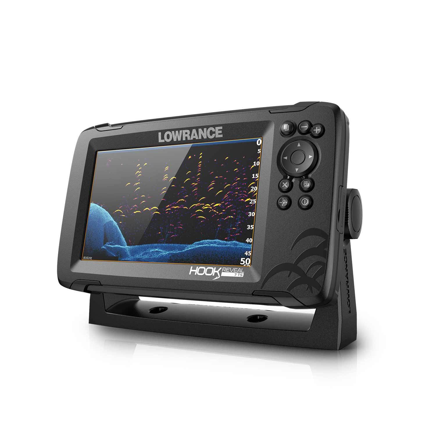 LOWRANCE HOOK Reveal 7 Fishfinder/Chartplotter Combo with TripleShot  Transducer and C-MAP Contour Plus Charts