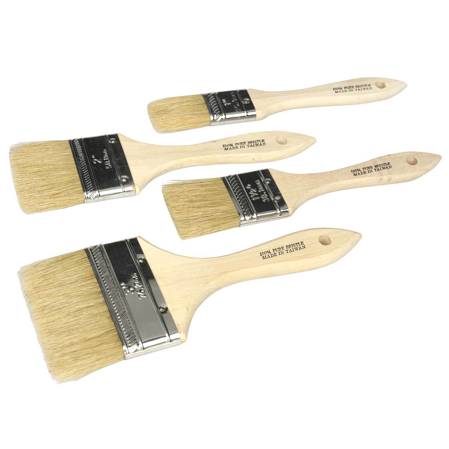 Fine Finish Natural Bristle Paint Brushes - Redtree Industries