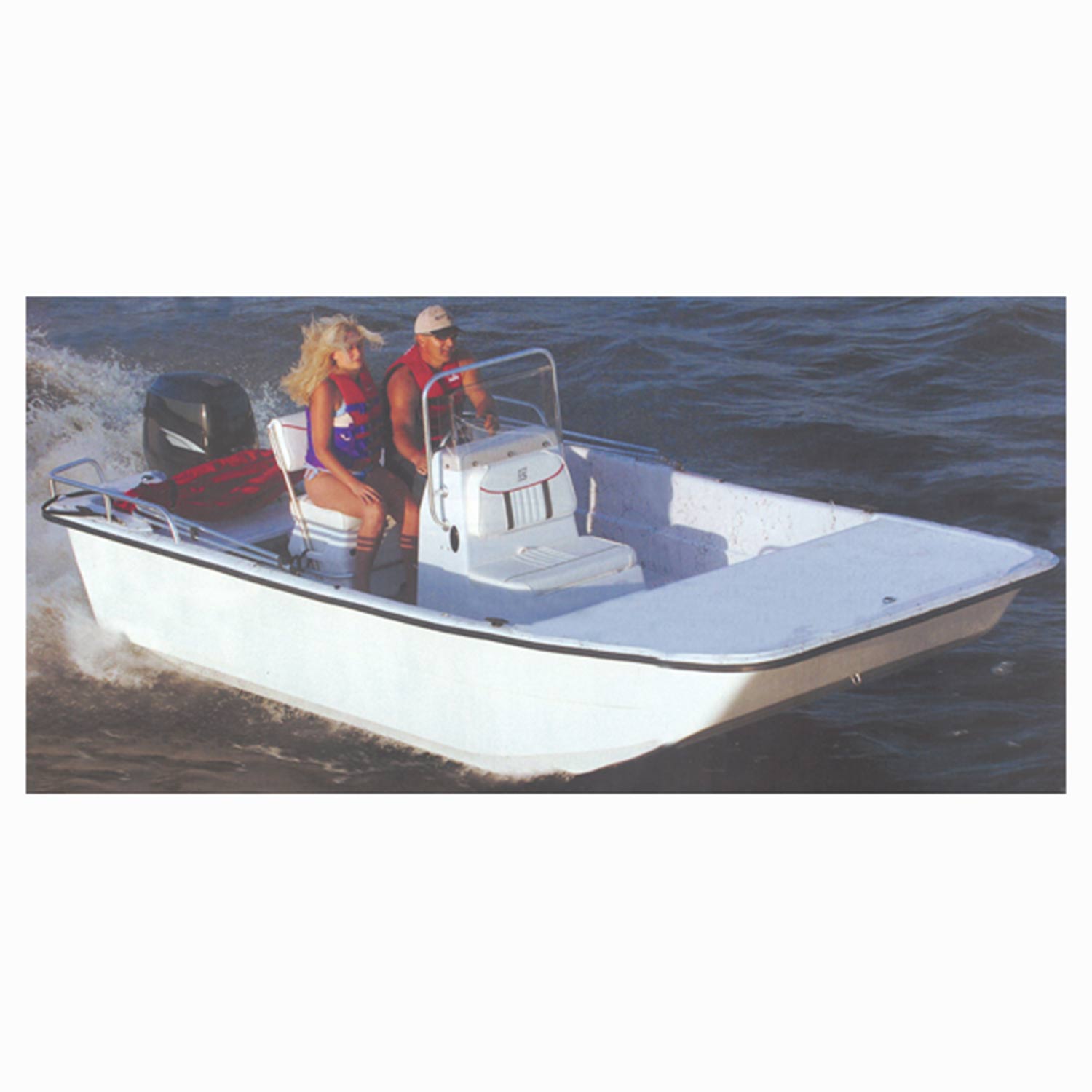 CARVER Styled-to-Fit Boat Cover for Narrow Center Console Bay