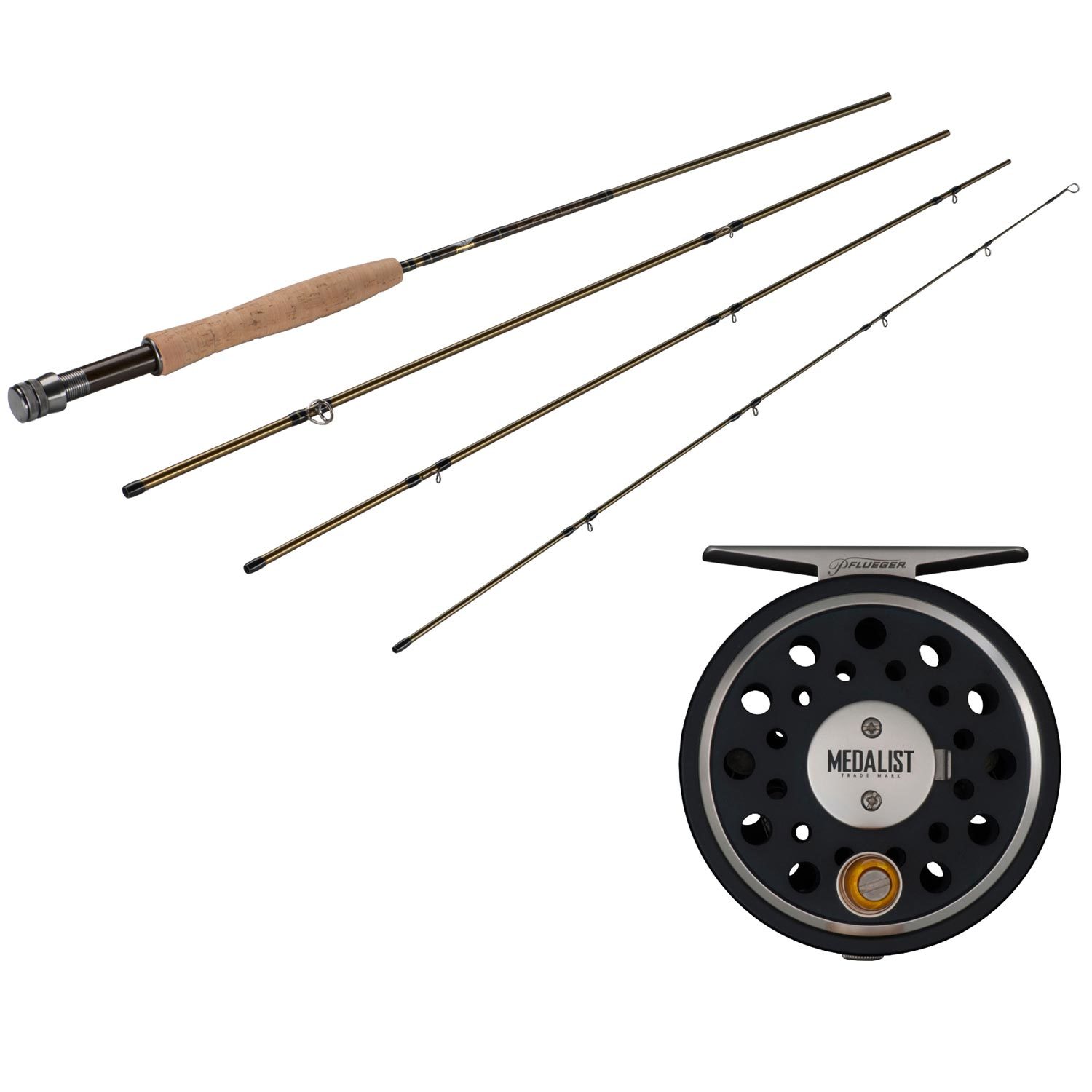 Two Pflueger Medalist Fly Reels And Bronson Fly Reel