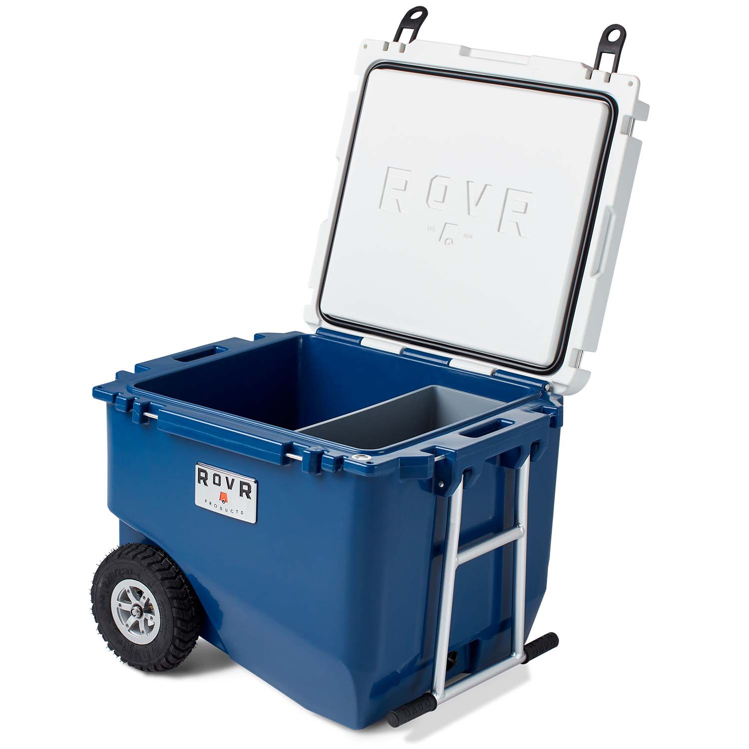 RovR RollR 80 Wheeled Cooler with Handle - All-Terrain Ice Chest Companion  Designed for Outdoor - Camping, Picnic, Beach, Fishing Cooler(Desert) :  : Patio, Lawn & Garden