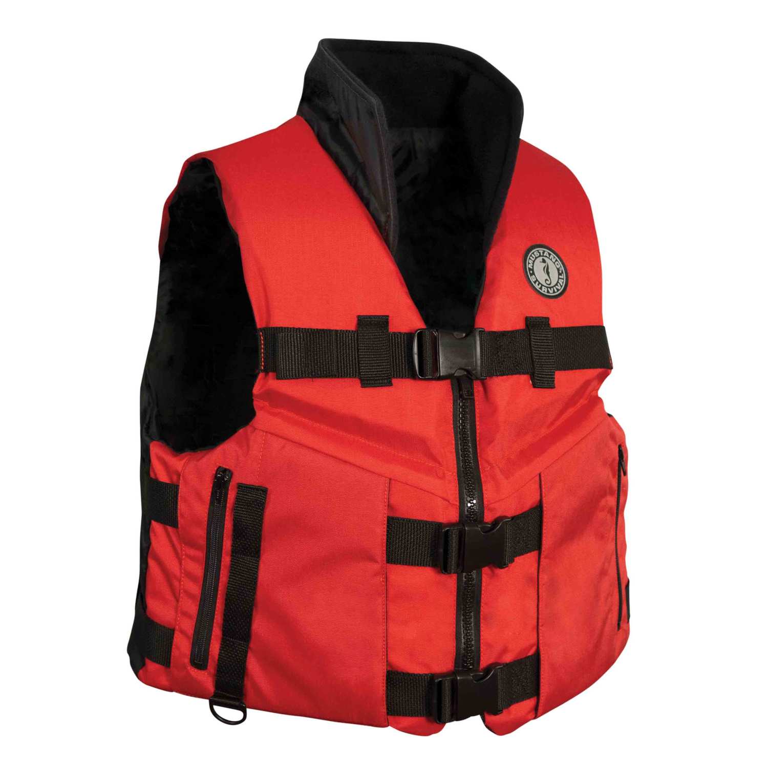 ACCEL100 Fishing Life Jacket, XXL, Red