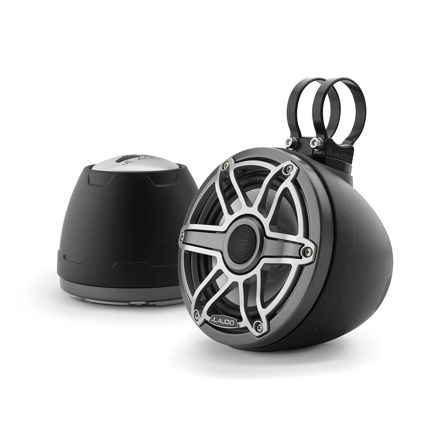 JL AUDIO M6-650VEX-Mb-S-GmTi 6.5" Enclosed Coaxial Speakers, Matte ...