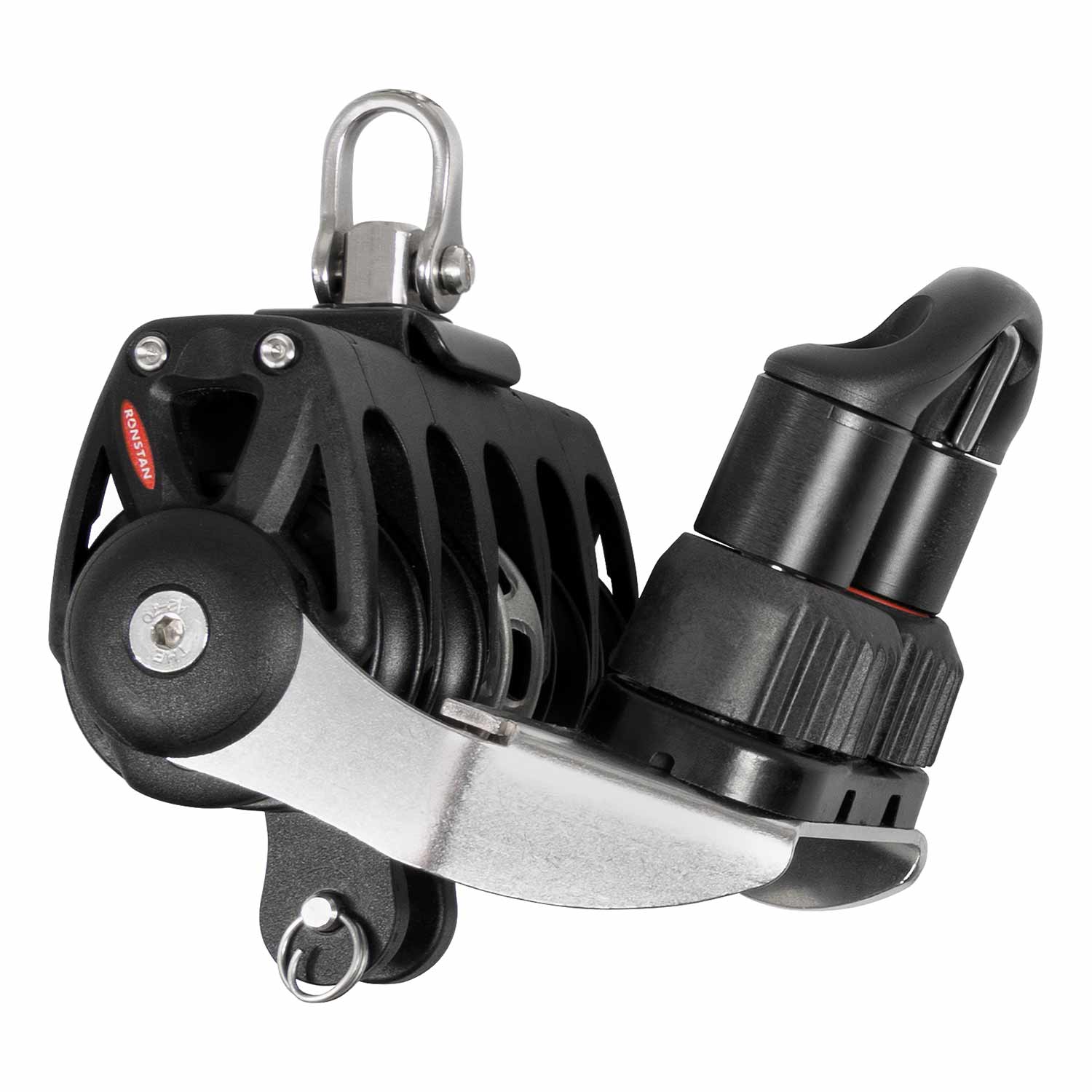 RONSTAN Series 40 Ratchet Orbit Block, Quintuple with Cleat and Becket ...