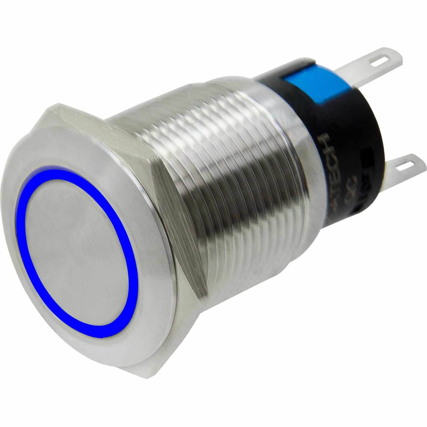 BOCATECH INC. Mini LED Push Button Momentary Power Switch | West Marine