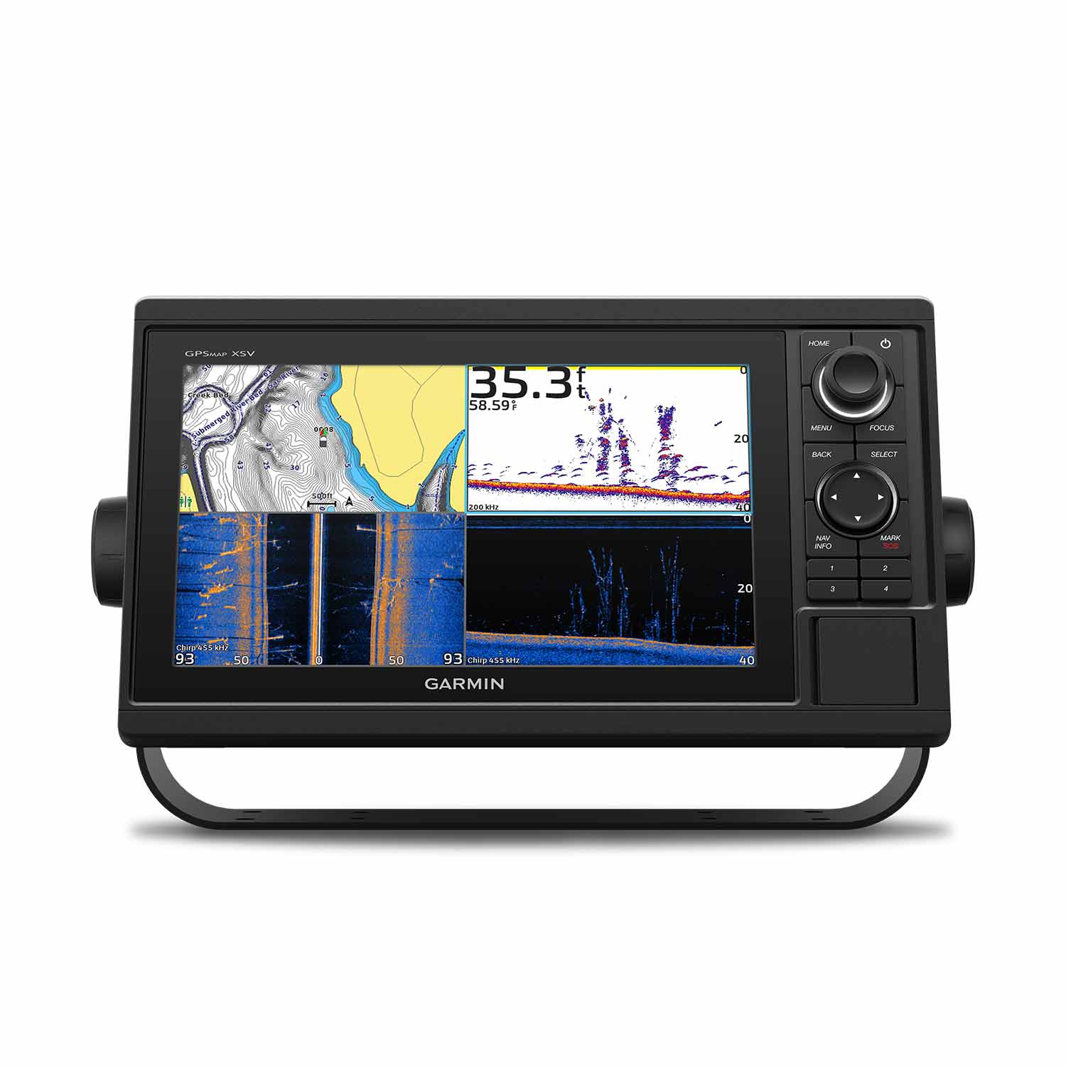 Garmin GPSMAP® 1042xsv MFD - GT52-TM Transducer & Navionics+ Charts ...