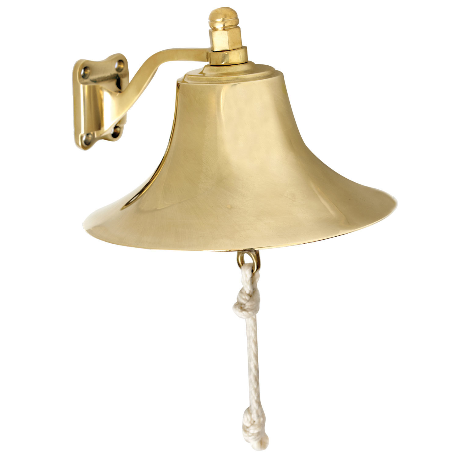 Solid Brass Seafaring Bell- 7” Wide