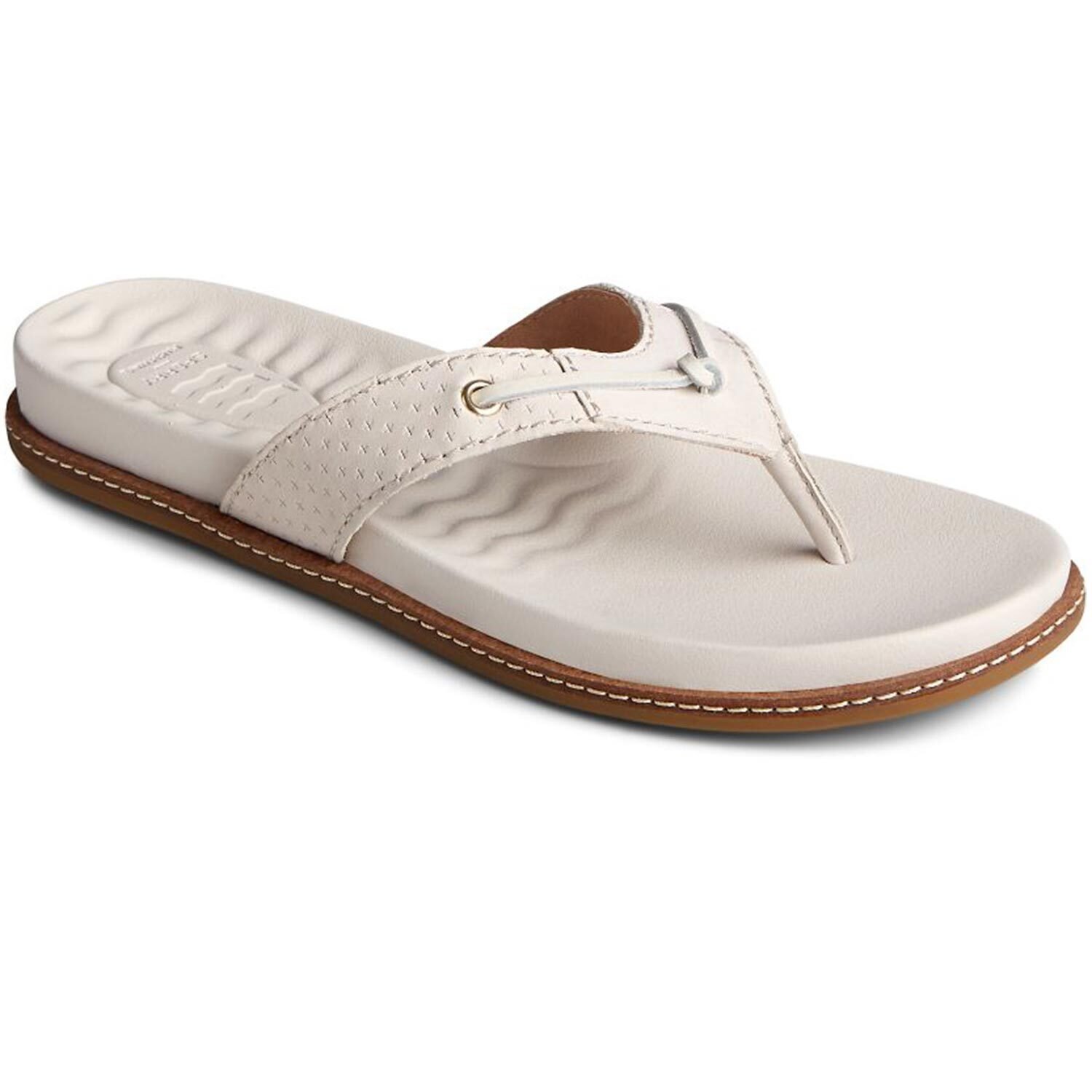 Womens sperry leather store flip flops