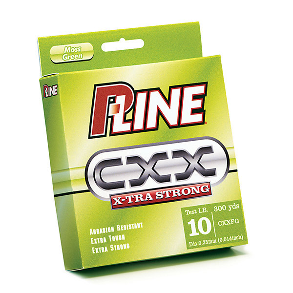 P-LINE CXX X-Tra Strong Monofilament Line, Moss Green, 300 yds.