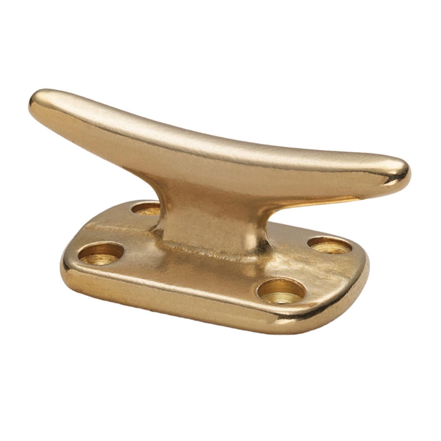 14 Inch Polished Brass Cleat – Yacht Cleats
