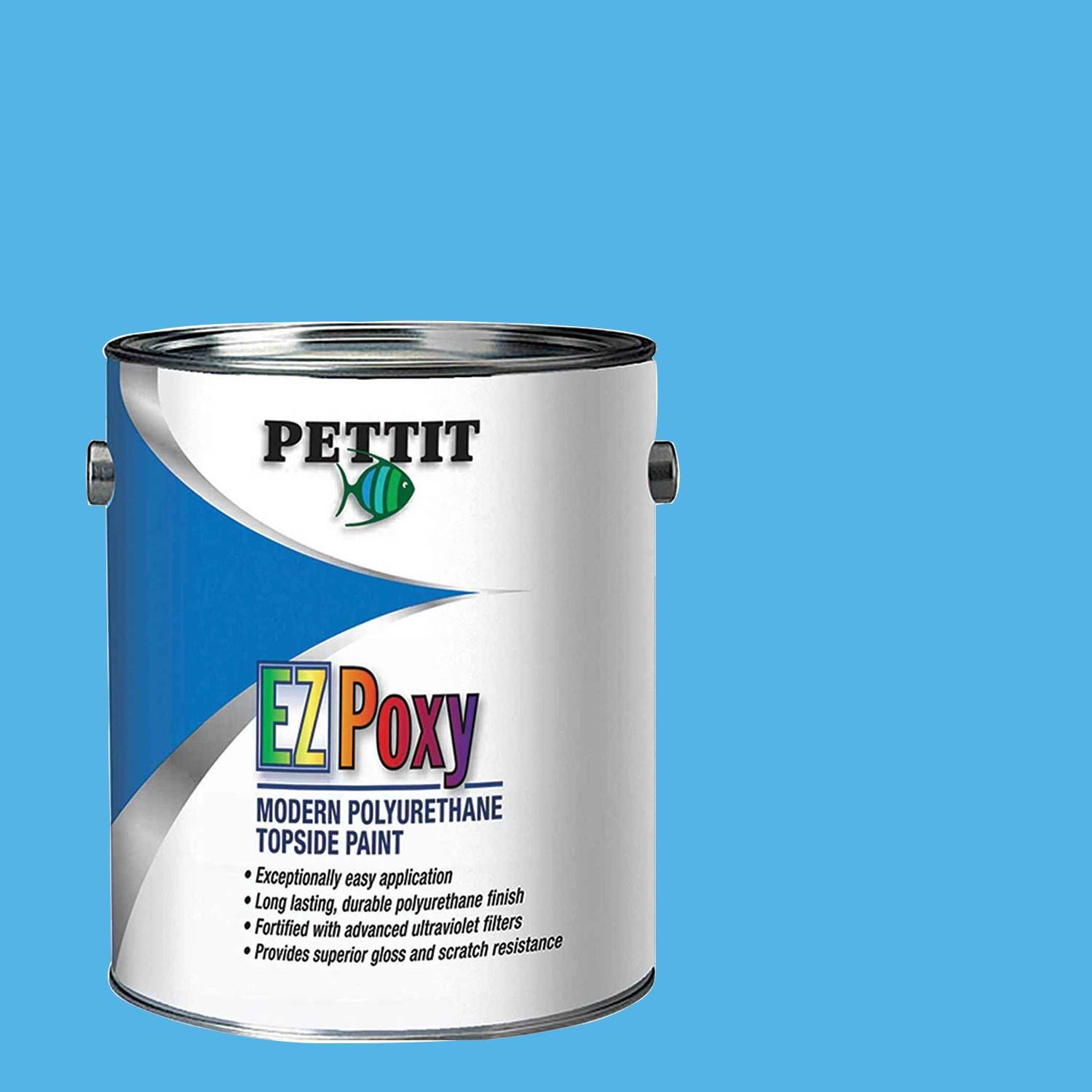EZ-Poxy Modern Polyurethane Topside Paint, Bikini Blue, Quart