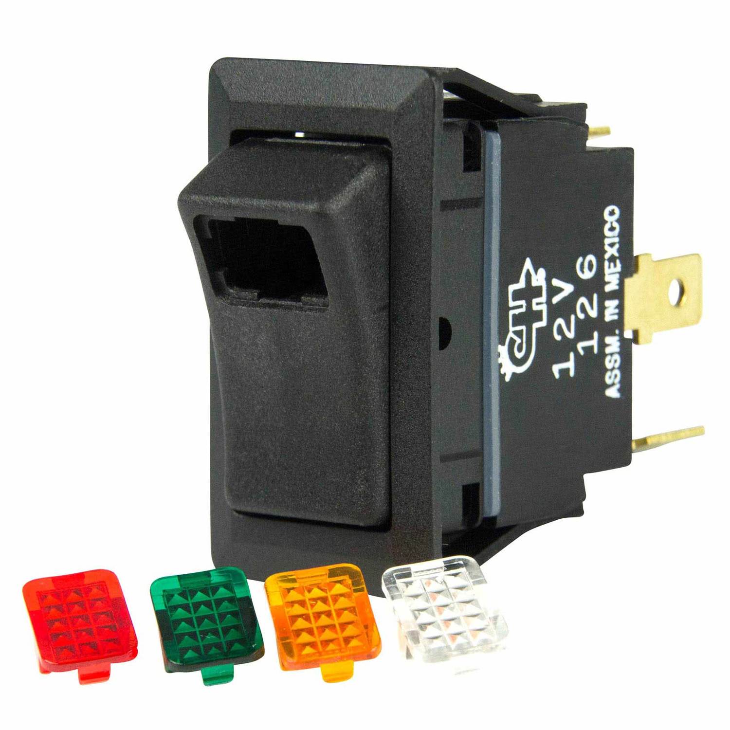 BEP MARINE Rocker Switch, One LED And 4 LED Covers, Off/On, SPST | West ...