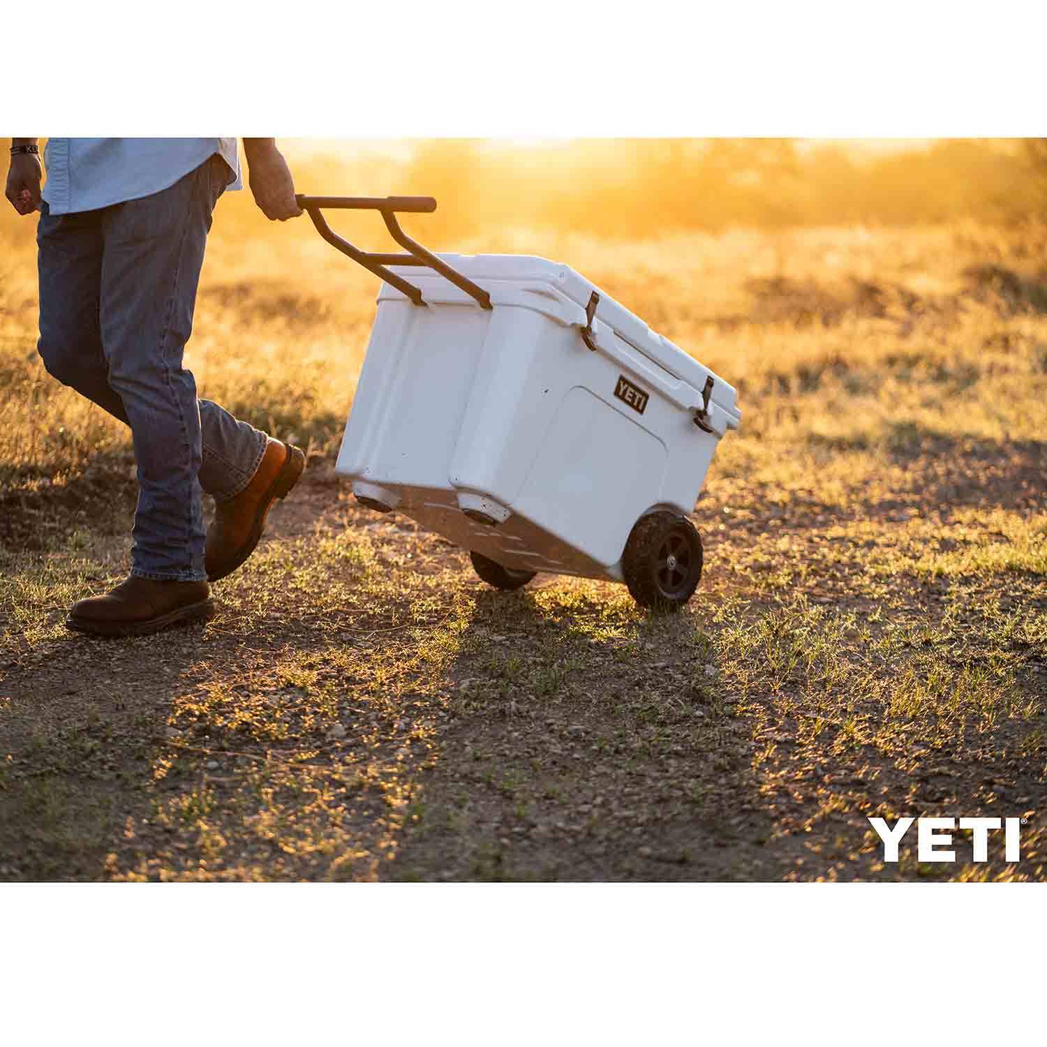 YETI Tundra Haul Wheeled Insulated Chest Cooler, Coral at