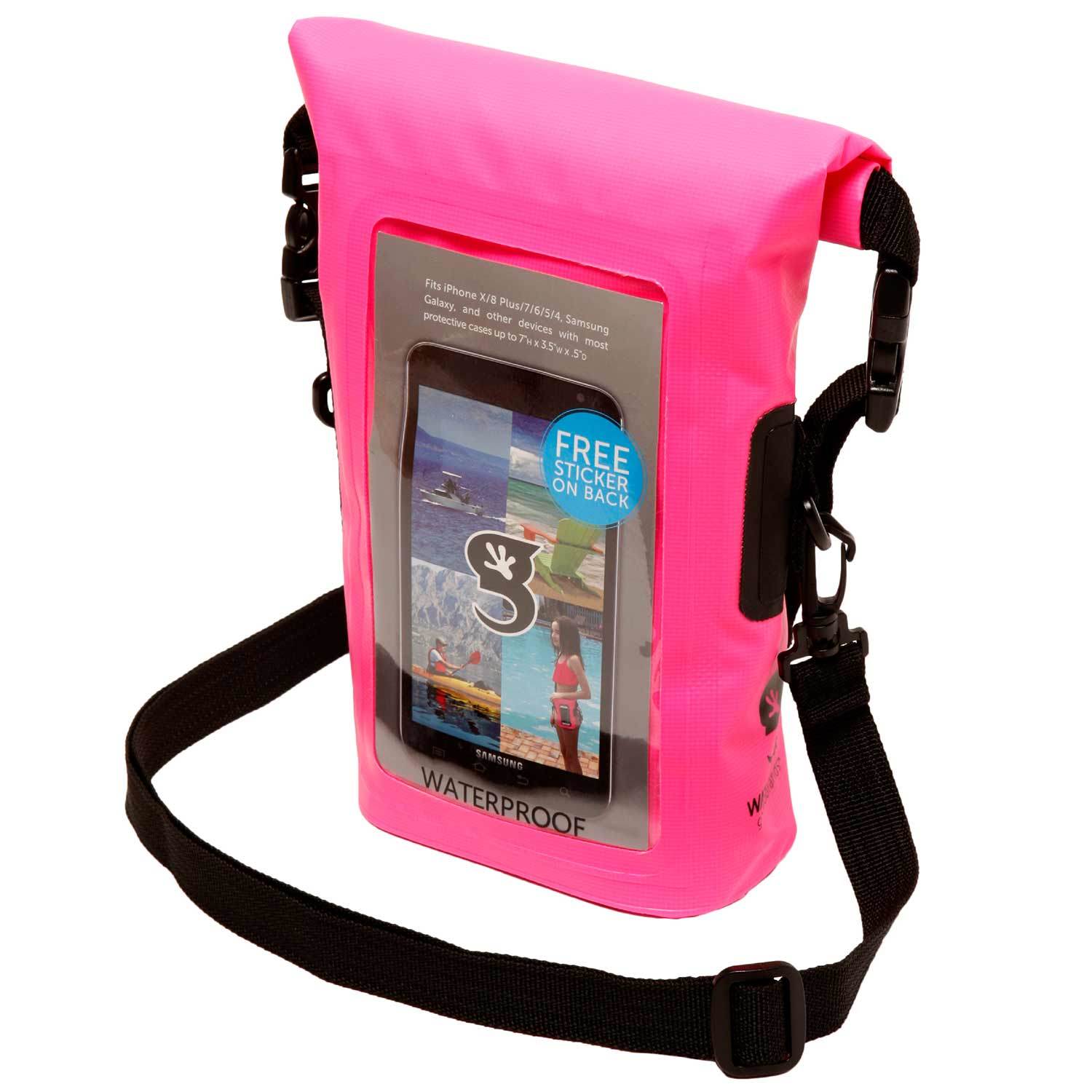 geckobrands waterproof phone tote