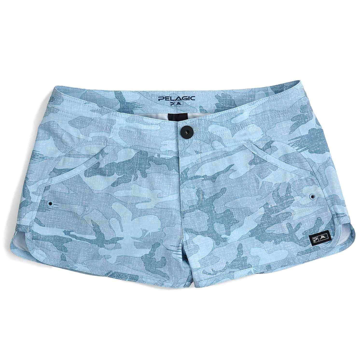 Pelagic Blue Water Camo Fishing Shorts