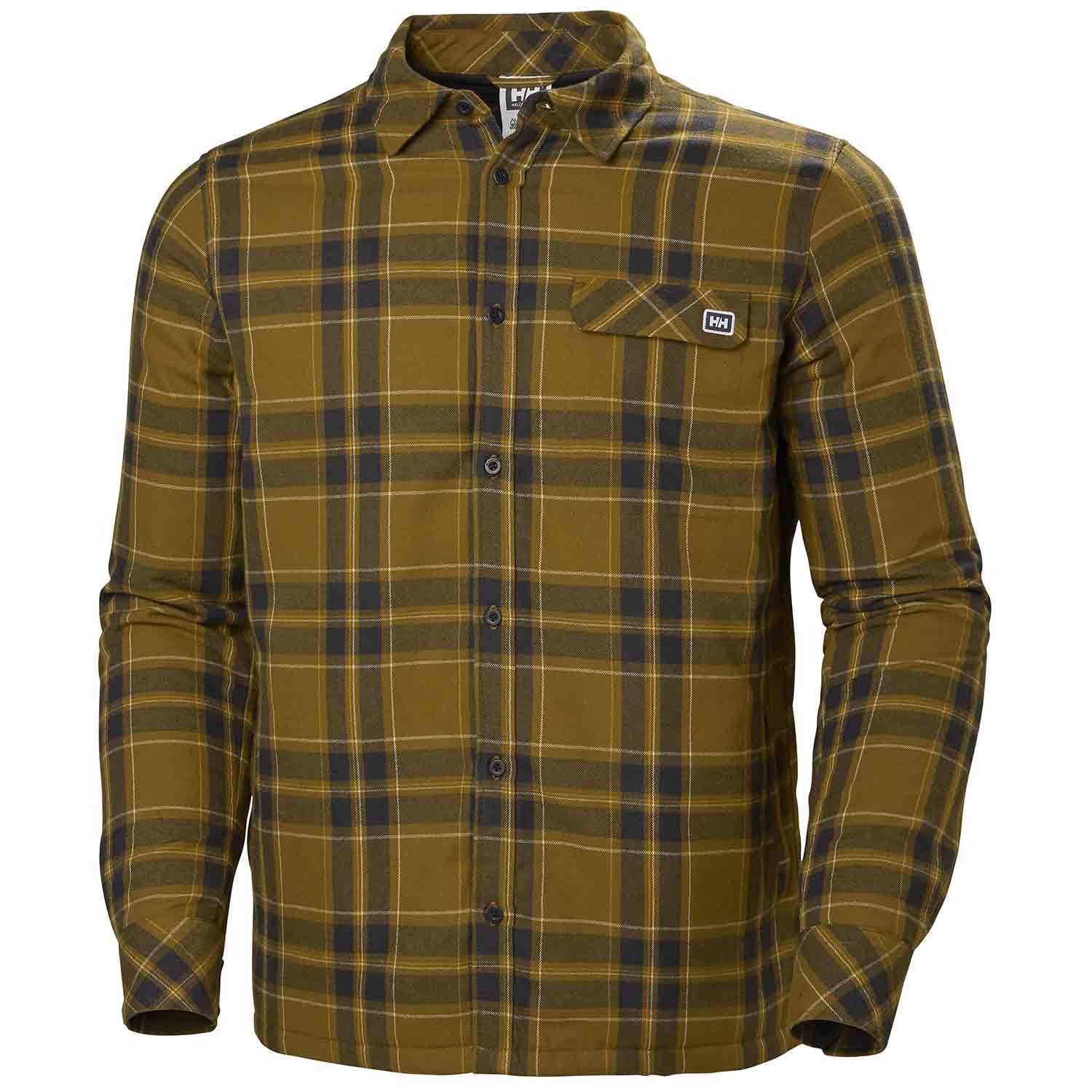 helly hansen lifaloft insulated flannel shirt