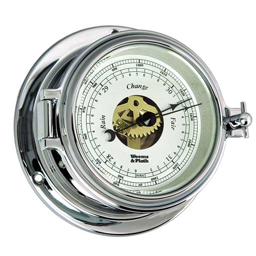 Weems And Plath Endurance Ii 105 Open Dial Barometer Chrome West Marine