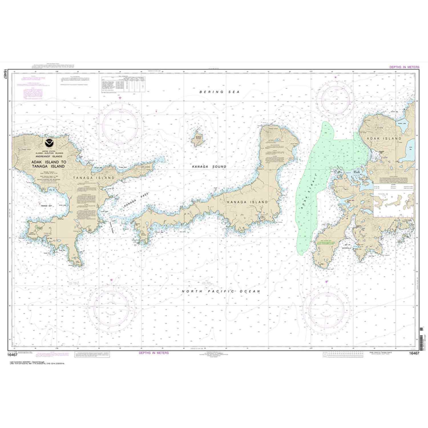 Adak Island to Tanaga Island 33 X 46 Waterproof | West Marine