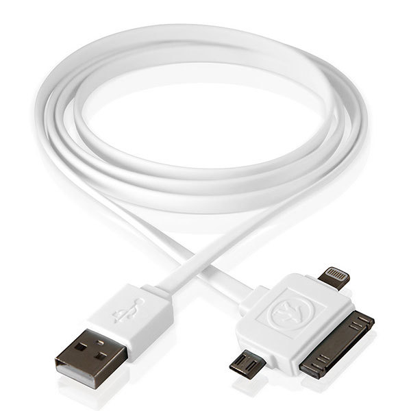 Calamari 3 In 1 Usb Charging Cable White West Marine