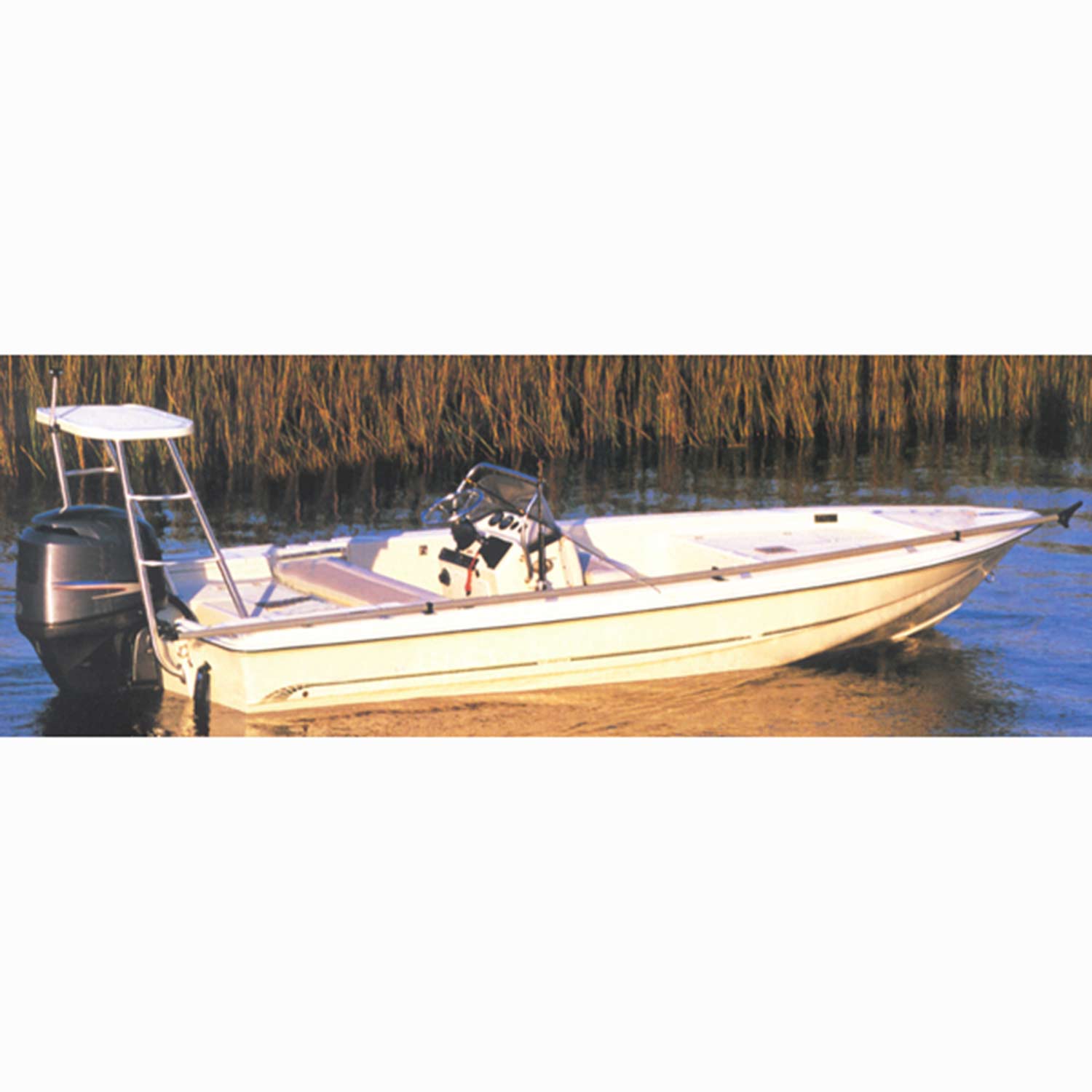 Styled-to-Fit Boat Cover for Aluminum V-Hull Fishing Boats with Walk-Thru Windshield by Carver | Products at West Marine