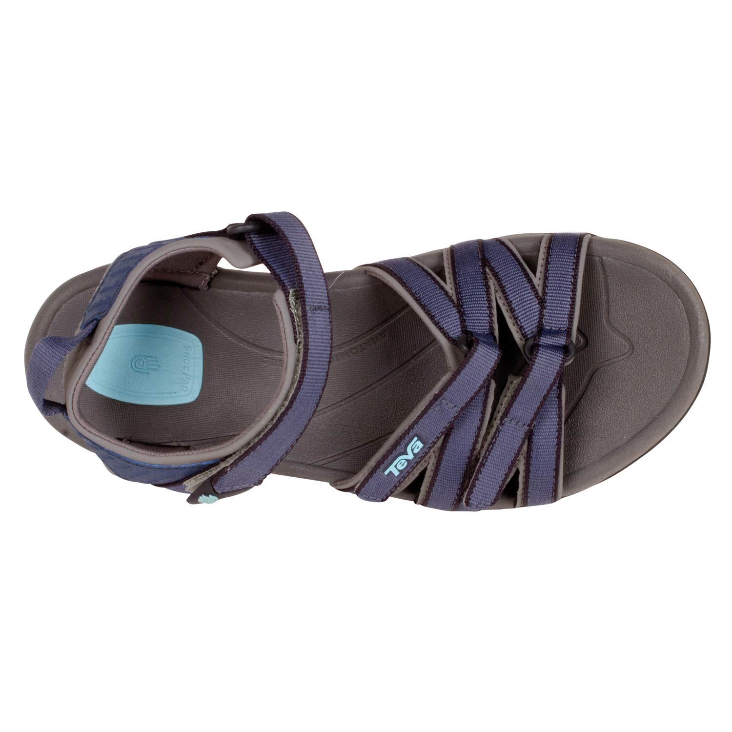 Teva Tirra Women's Sandals, Black/White Multi, Size 10 | Great Lakes Outpost