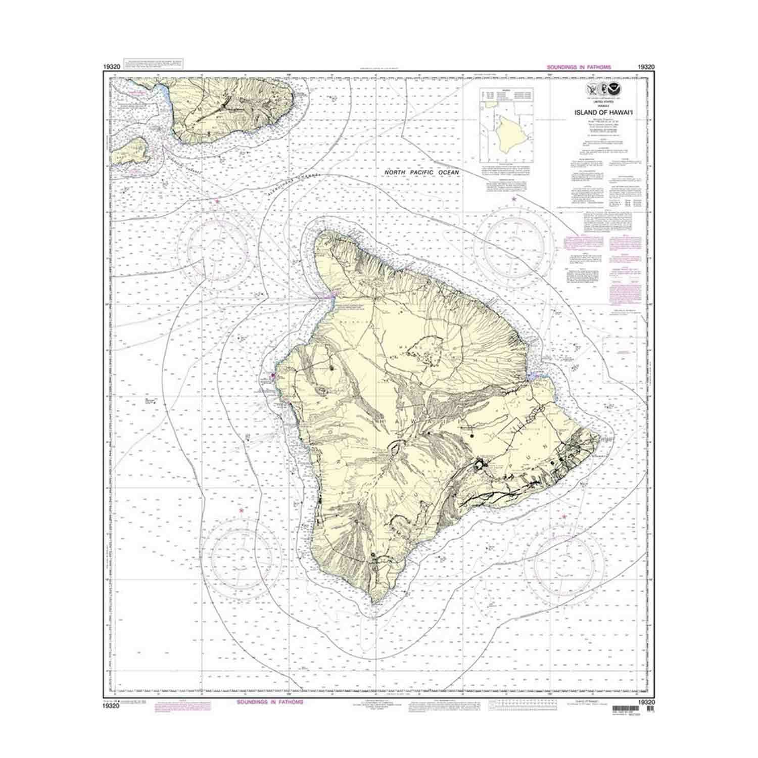 Recreational Waterproof Chart - Island of Hawai'i | West Marine