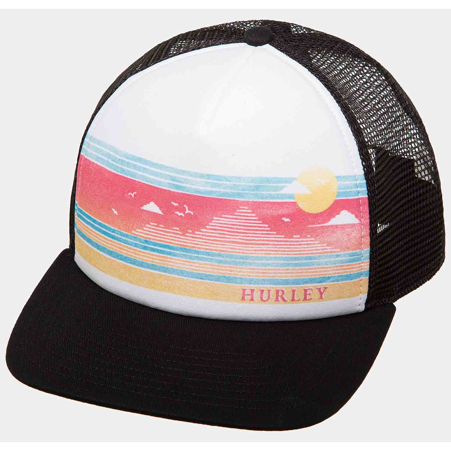 Hurley Local Trucker Hat - Black/White - One Size