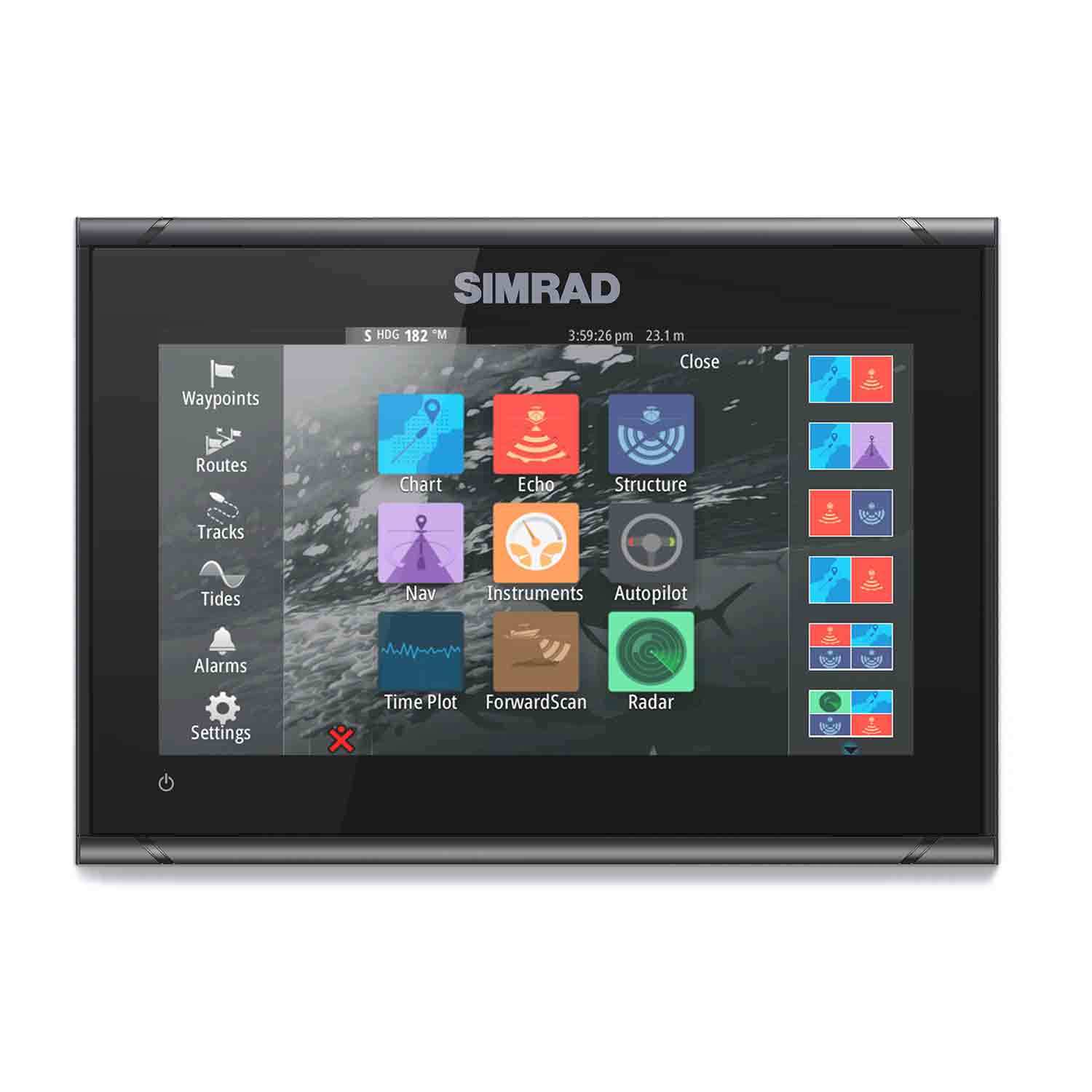 Simrad® 000-15617-002 - GO9 XSE 9 Fish Finder/Chartplotter Kit