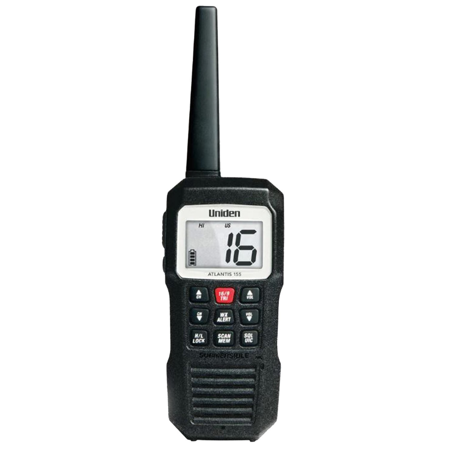 UNIDEN Atlantis 155 Handheld Two-Way VHF Floating Marine Radio | West ...