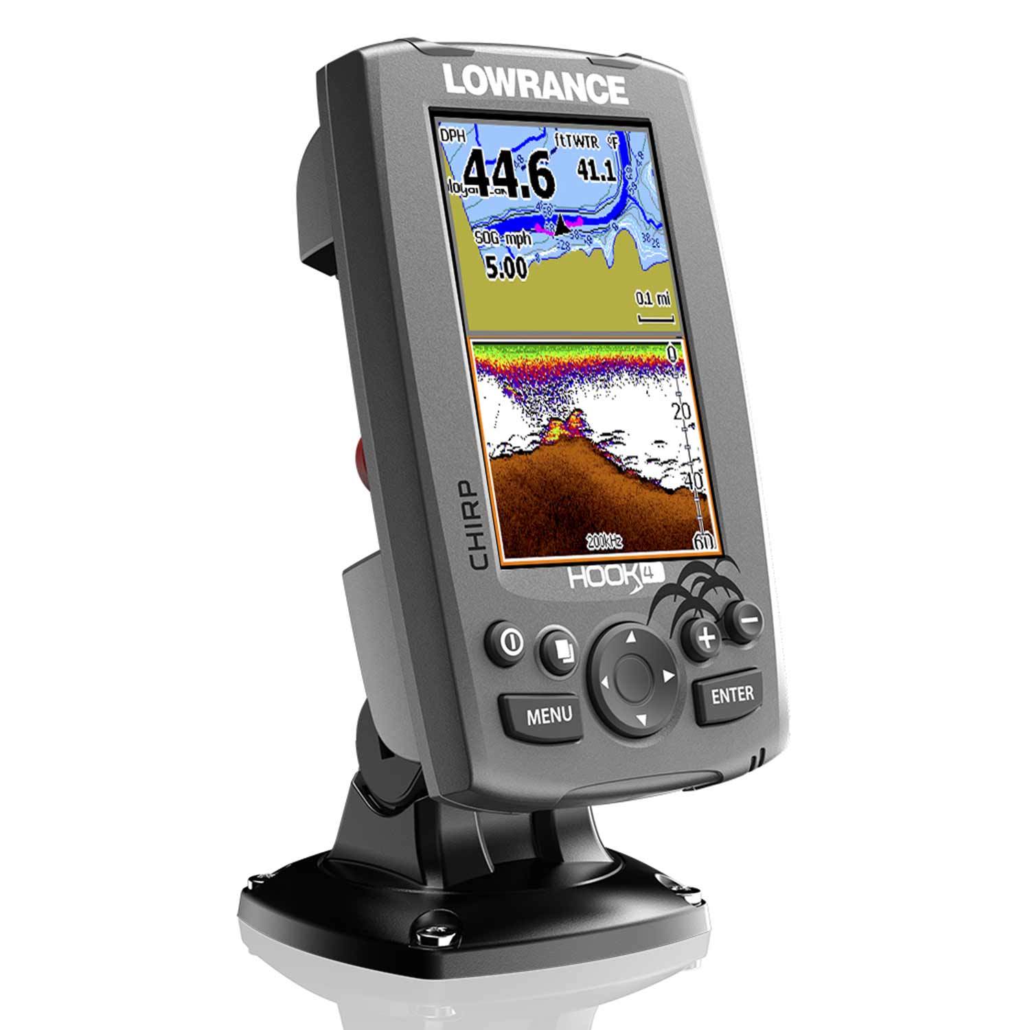 LOWRANCE Hook-4 Fishfinder/Chartplotter Combo with Mid/High