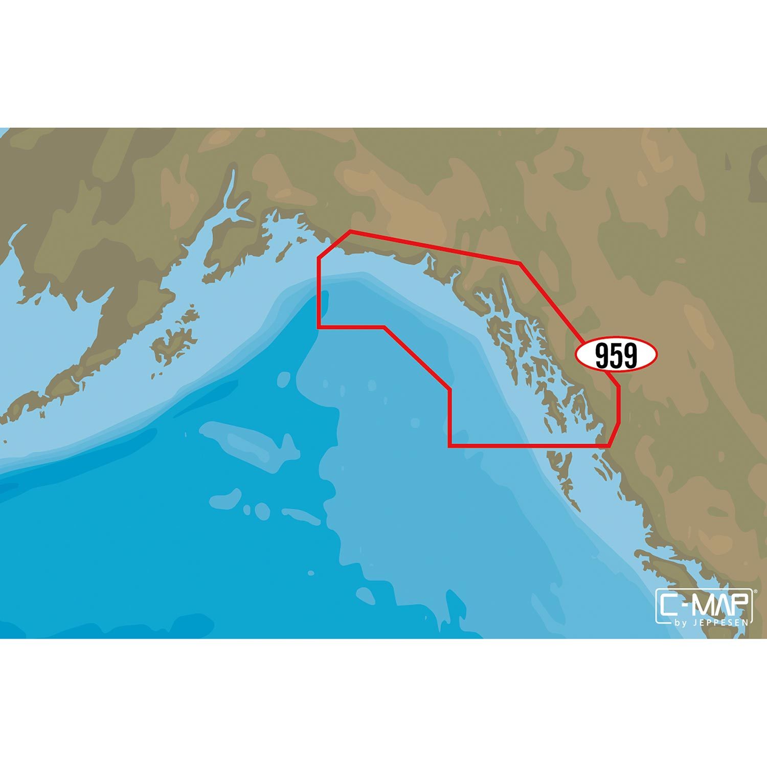 C-MAP NA-Y959 Dixon Entrance Cape St. Elias C-MAP MAX-N+ Chart C-Card ...