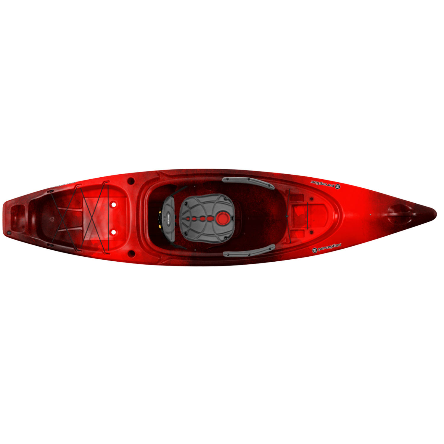 Perception Sound 10.5 | Sit Inside Kayak for Fishing and Fun | Two Rod  Holders | Large Rear Storage | 10' 6