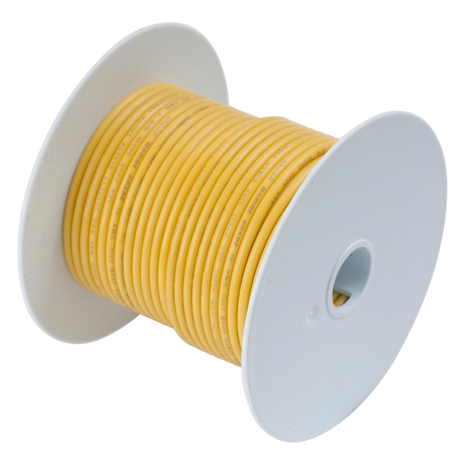 16 AWG Gauge GPT Marine Wire Stranded Hook Up Wire Yellow 500 ft 0.0508 60  Volt