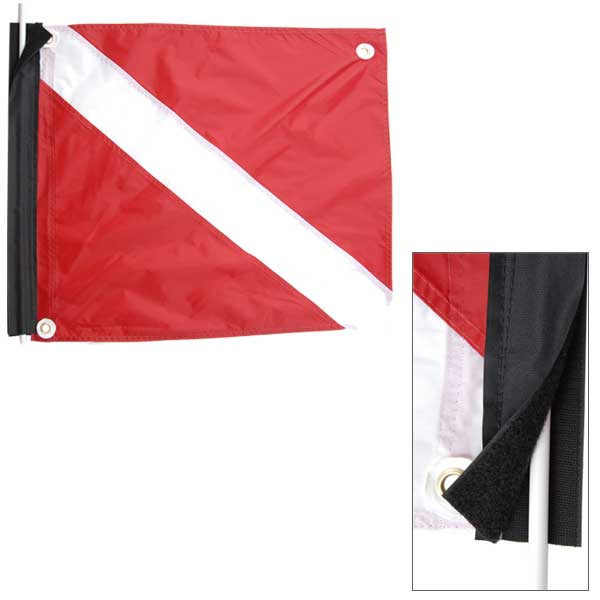 Vinyl Dive Flag w/Stiffner 20 x 24 - Force-E Scuba Centers