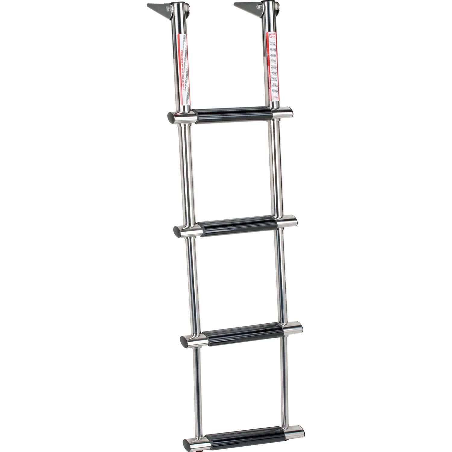 WEST MARINE 4-Step Stainless Steel Wide-Step Telescoping Dive Ladder ...