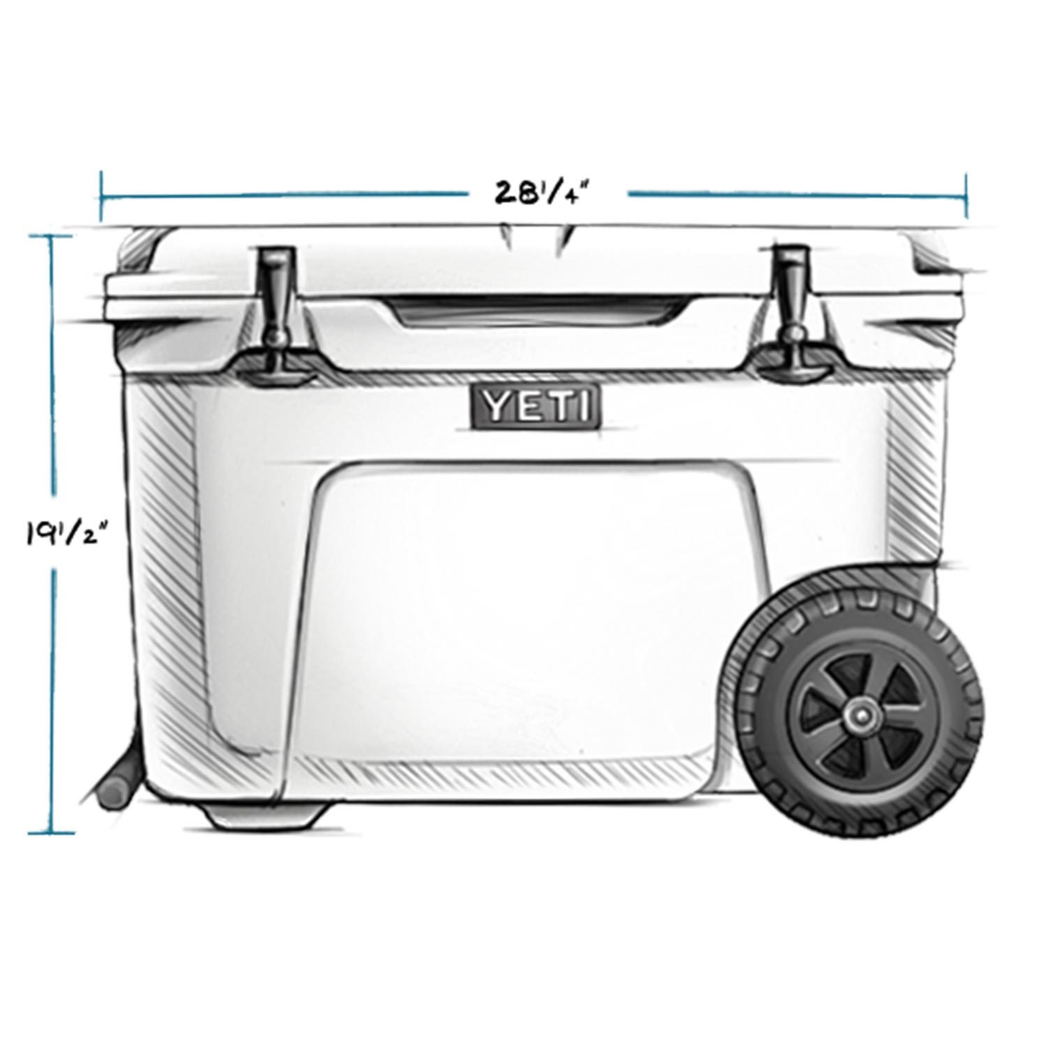YETI Tundra Haul Portable Wheeled Cooler, Tan–
