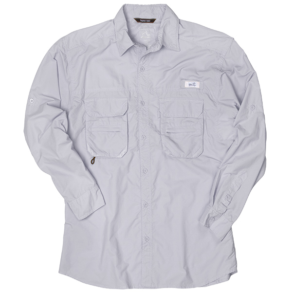 West Marine Cream Off-White Nylon Trophy Fishing Long Sleeve Shirt Mens  Size L