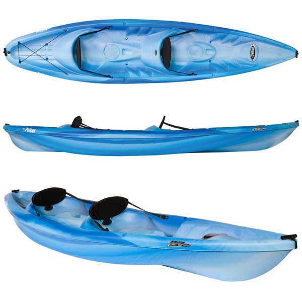 Pelican Rustler 130T Tandem Kayak 13' with 2 Paddles