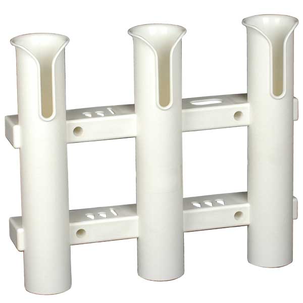 3 Rod Holder Rack - White