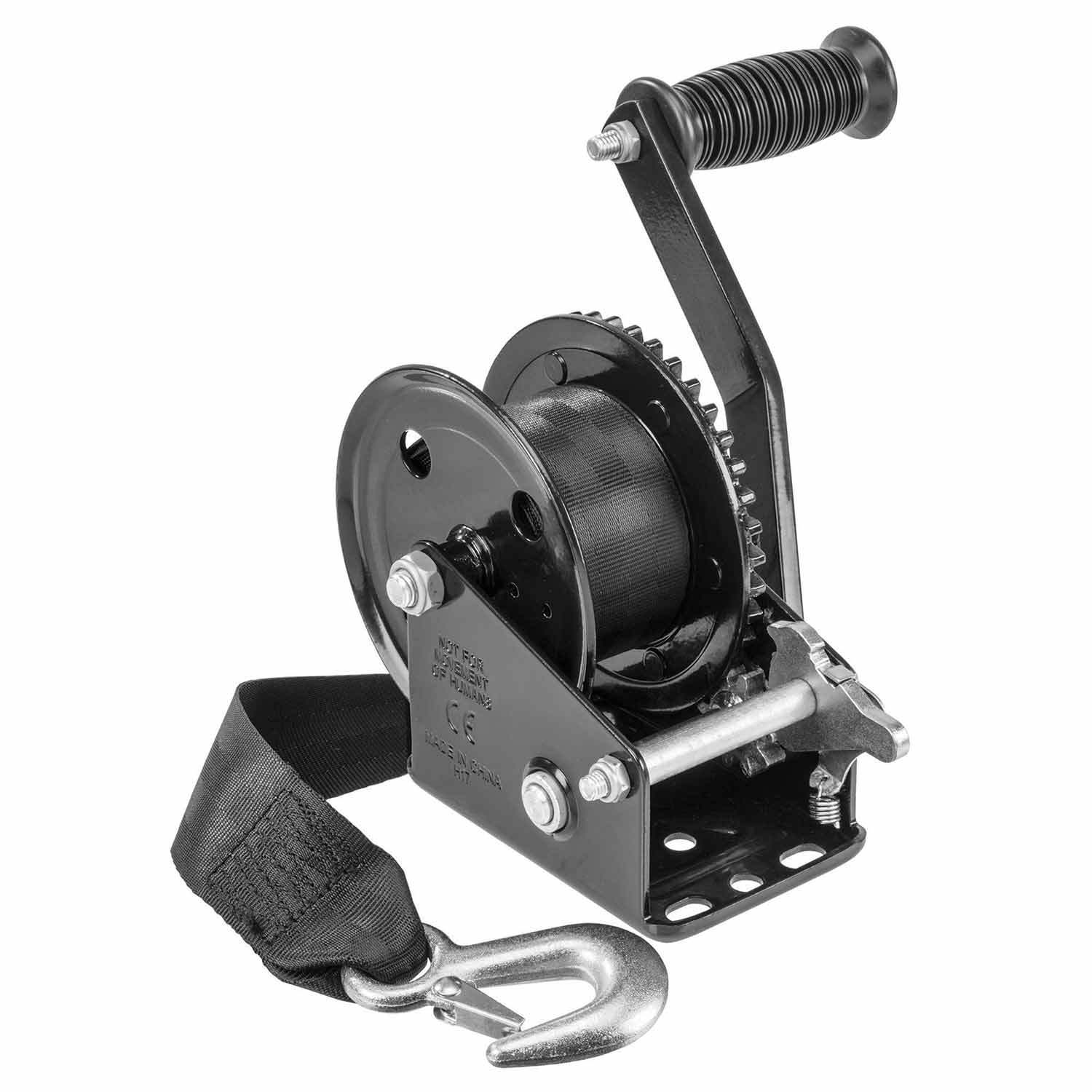 findmall Boat Trailer Winch 1500lbs with 10m Steel Cable, Crank Cable Gear  Winch with Hook, Heavy Duty Hand Winch with 4.1:1 Ratio for Boat, Trailer