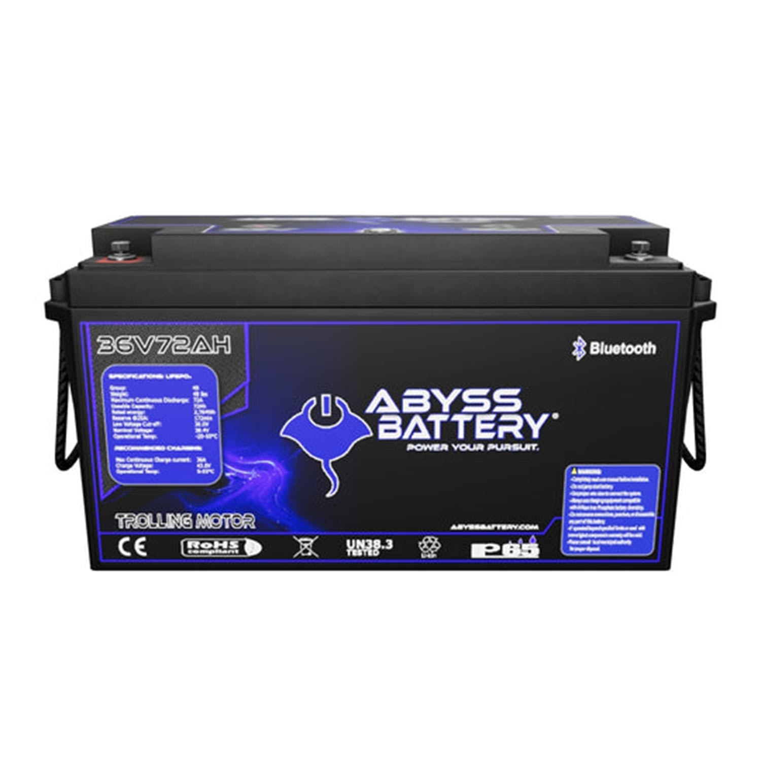 Abyss Battery 36v 72ah Lithium Iron Phosphate Trolling Motor Battery Bluetooth Enabled West 0838