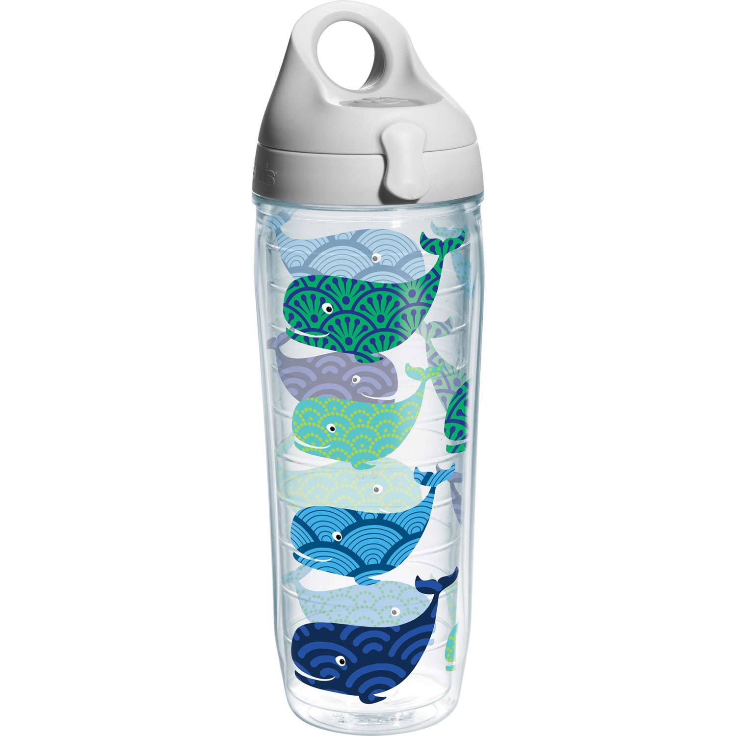 TERVIS 24 oz. Whale Pattern Wrap Water Bottle with Lid | West Marine