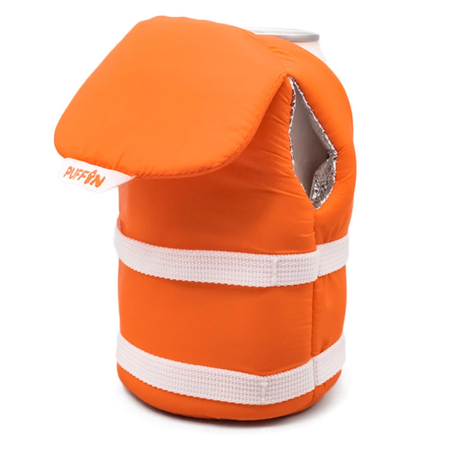 Puffin - The Buoy Beverage Life Vest - Insulated Can Cooler, Flag Red